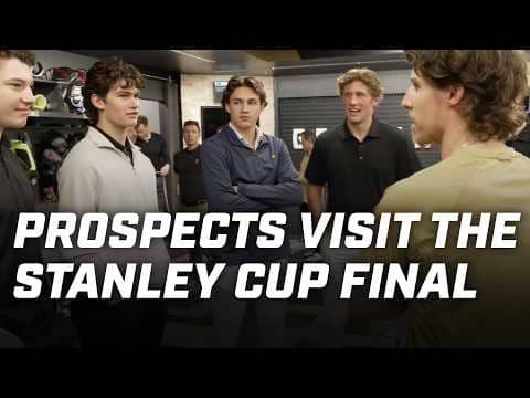 "Imagine playing in front of a crowd like this?" | Draft prospects at Game 4 of Stanley Cup Final
