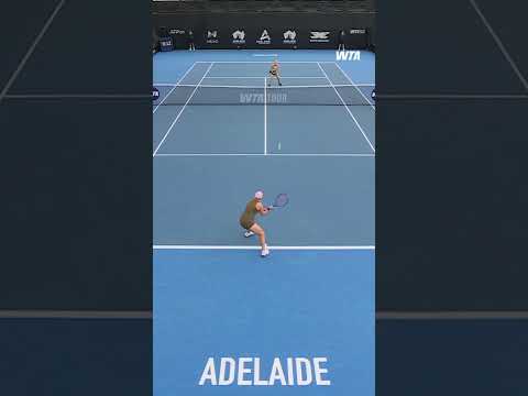 Measured to perfection 😌 #DianaShnaider #WTA #AdelaideInternational