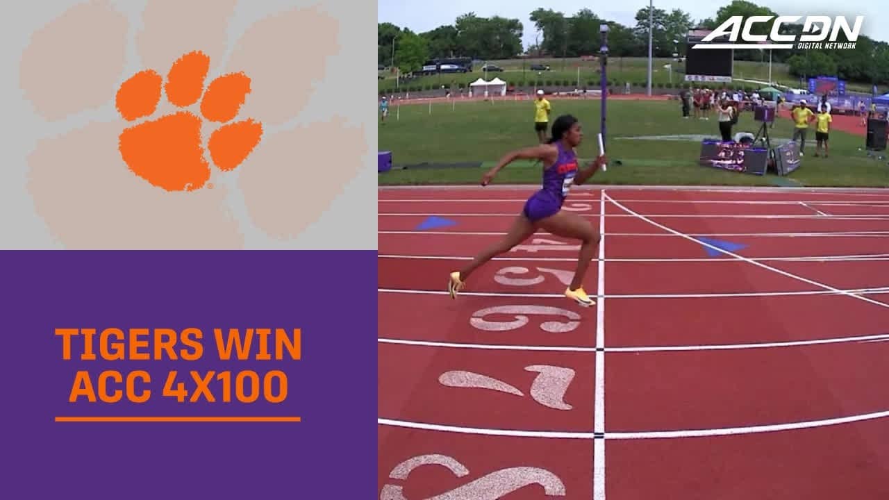 Clemson Wins ACC 4x100 Meter