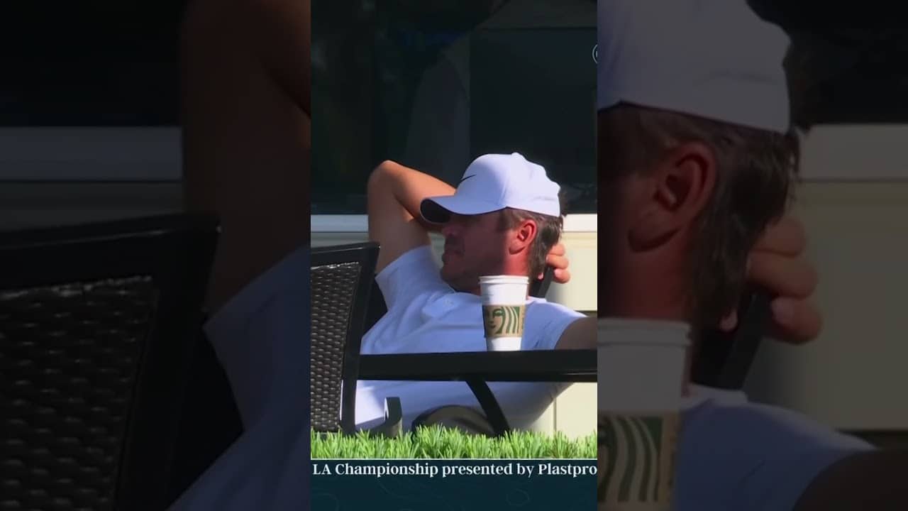 Brooks enjoying some downtime 😂