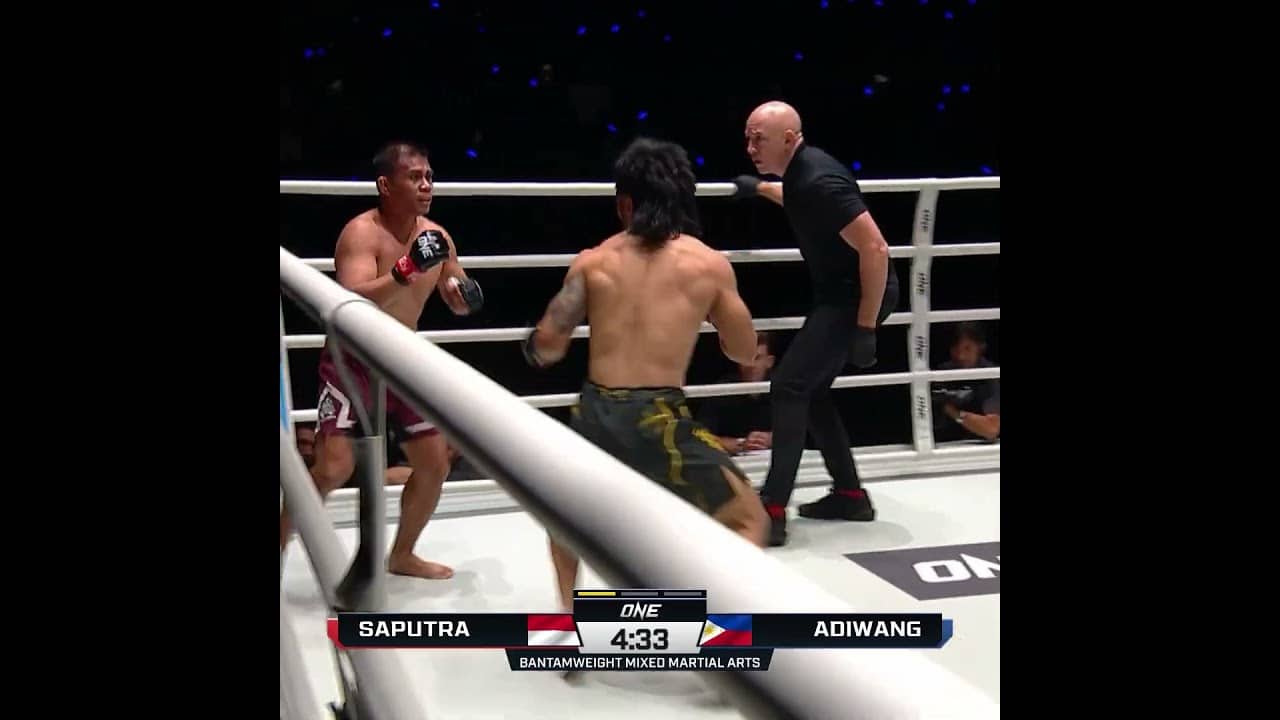 34 SECONDS ⚡ Lito Adiwang TKOs Eko Roni Saputra in under a minute!