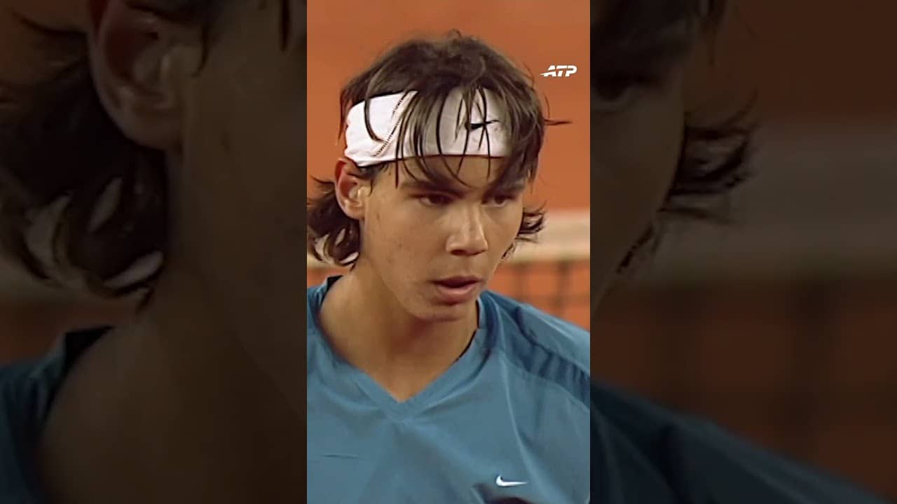 When 16 Year-Old Rafa Nadal Defeated Carlos Moya 😮