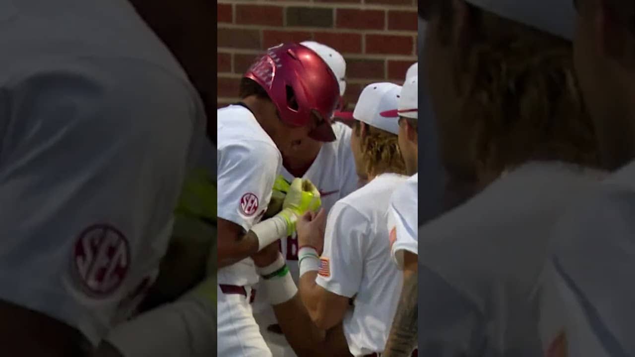Justin Lebron hits a 3-run homer to extend Alabama's lead over Alabama State 🔥