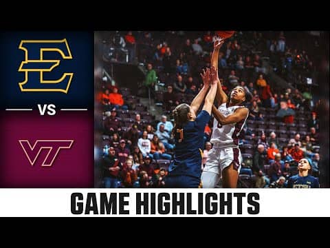 ETSU vs. Virginia Tech Game Highlights | 2025-26 ACC Women's Basketball