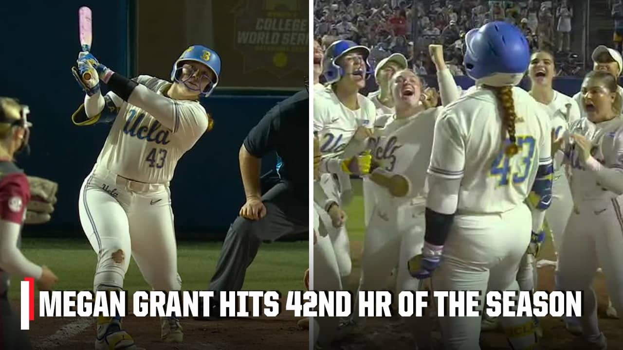 RECORD EXTENDED 🥎 Megan Grant CRUSHES her 42ND HOME RUN of the season | ESPN College Softball