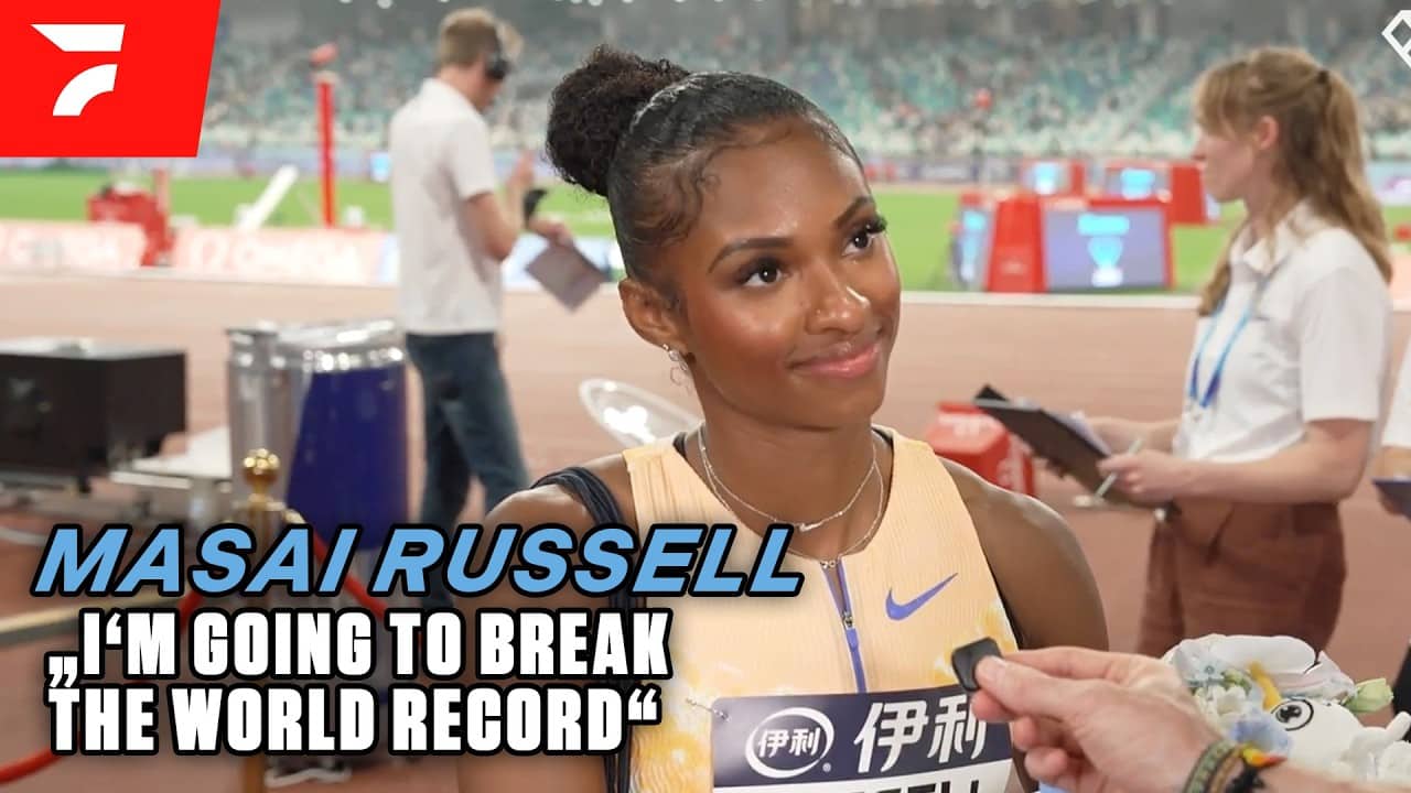 Masai Russell After Lowering Her Own American Record | Xiamen Diamond League 2026