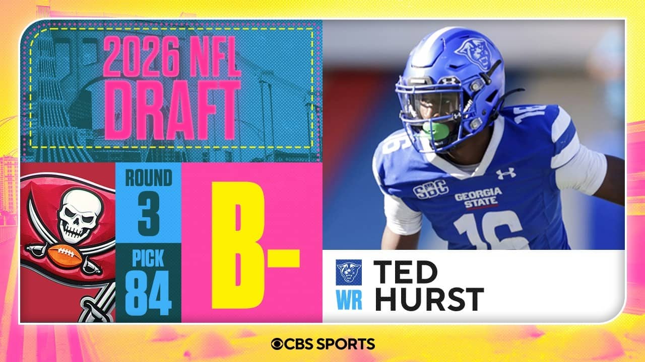 Buccaneers select Ted Hurst in Third Round, No. 84 overall | 2026 NFL Draft Grades & Reaction