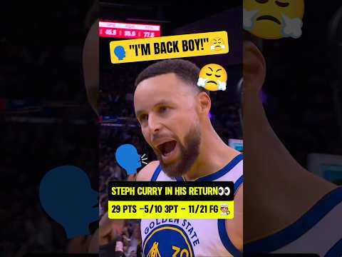 Steph came back like he NEVER LEFT😧