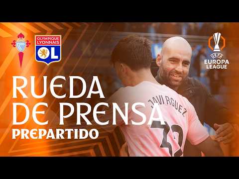 Rueda de prensa de Claudio Giráldez y Borja Iglesias previa al Celta vs OL
