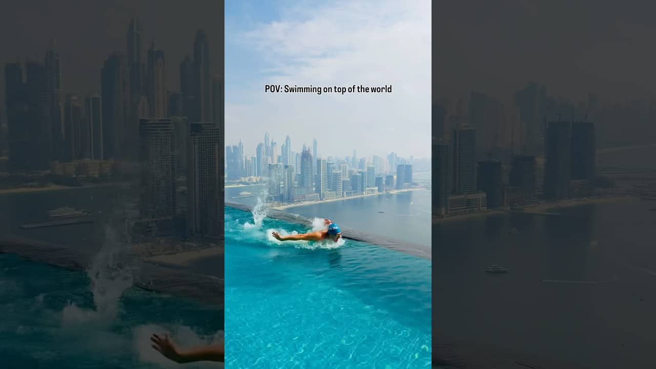 Swimming on top of the world