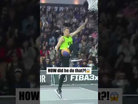 Watched it 1000 times and still have no idea how he did it 😳  Via: FIBA3x3#3x3basketball