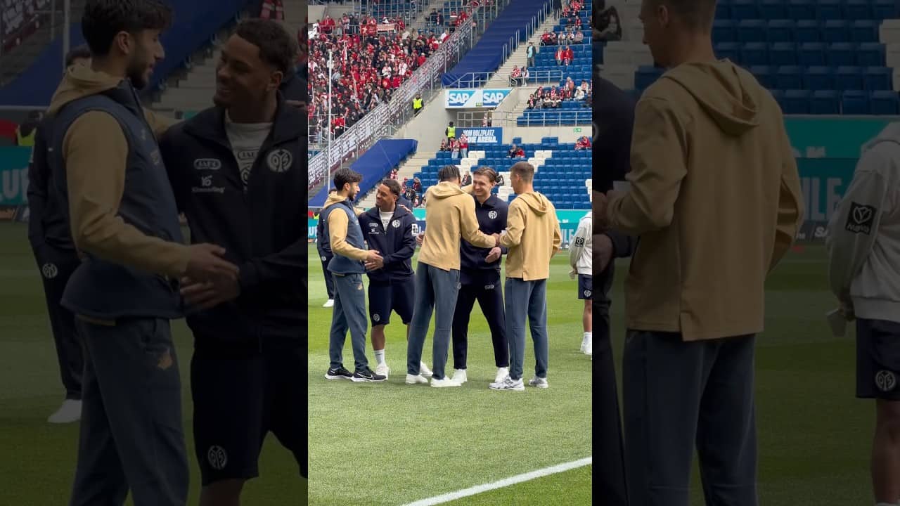 Man kennt sich 🤝☺️ #Hoffenheim #Mainz05