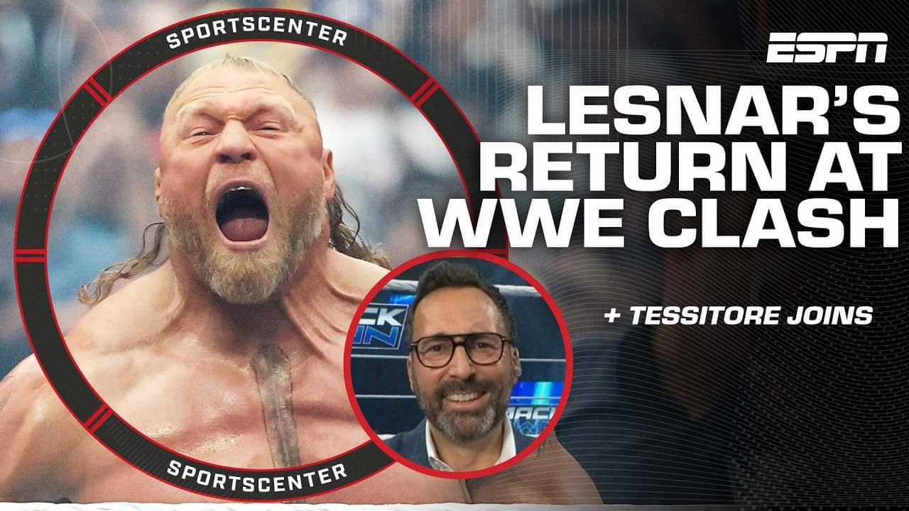 Joe Tessitore speaks on Brock Lesnar returning to fight Oba Femi | SportsCenter