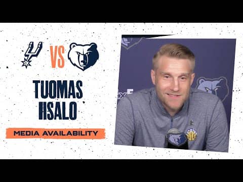 Tuomas Iisalo Press Conference | Grizzlies vs. Spurs
