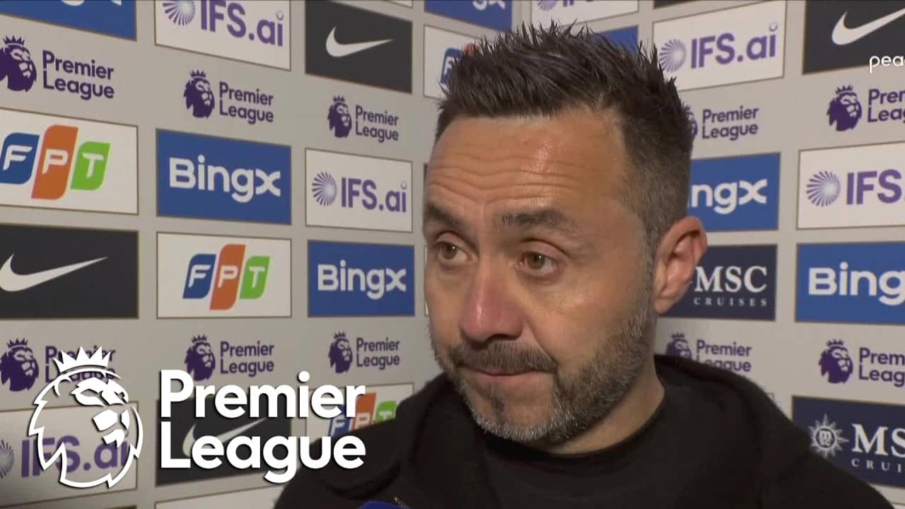 Roberto De Zerbi: Spurs must play with courage against Everton | Premier League | NBC Sports