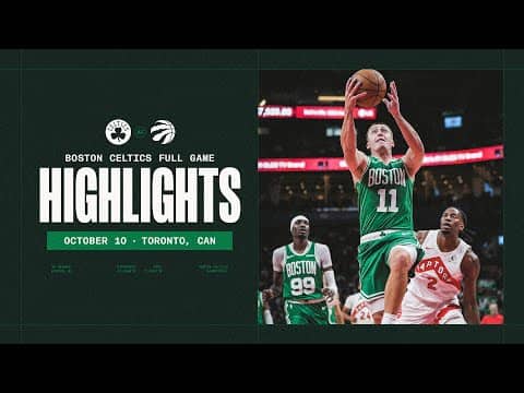 Boston Celtics fall 107-105 to the Toronto Raptors | Extended Highlights