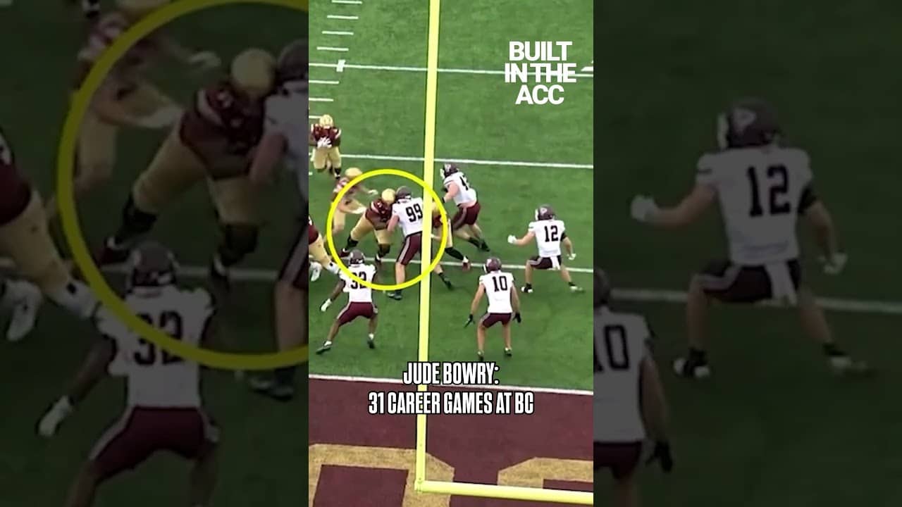 🤝 Freak athlete at the tackle spot. Jude Bowry is #BuiltInTheACC    #nfldraft #bostoncollege #cfb