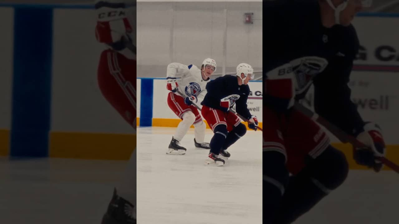 Feels good to be back 🙂‍↕️ #hockey #nyr #camp