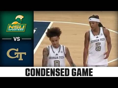 Norfolk State vs. Georgia Tech Condensed Game| 2025-26 ACC Women's Basketball
