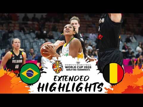 Brazil 🇧🇷 v Belgium 🇧🇪 | Extended Highlights | #FIBAWWC 2026 Qualifying Tournament