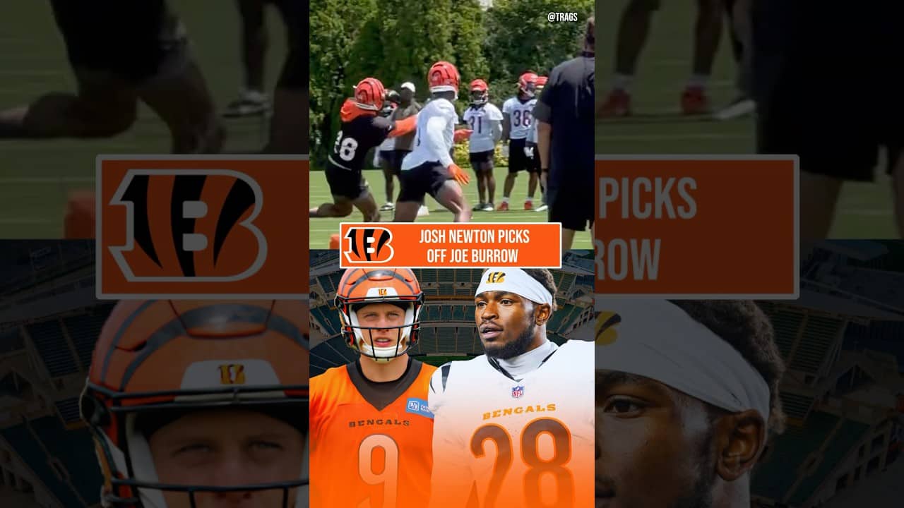 Josh Newton PICKS OFF Joe Burrow at Bengals Minicamp 👀