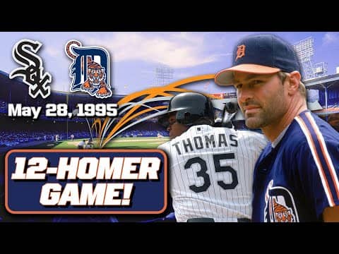 A 12-homer LAUNCHPAD game! (Big Hurt, Cecil, Gibson all go deep) | CWS @ DET 5/28/95 | Classic Games