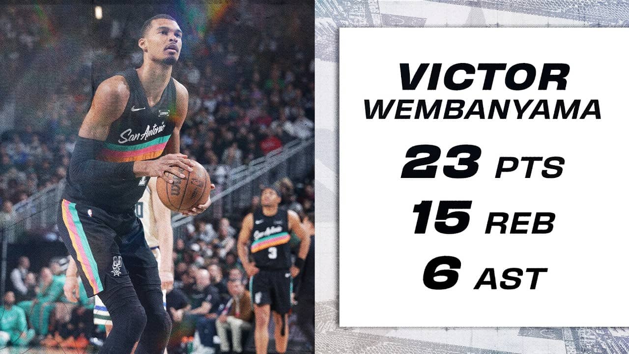 Victor Wembanyama GOES OFF for 23 PTS, 15 REB in Milwaukee!