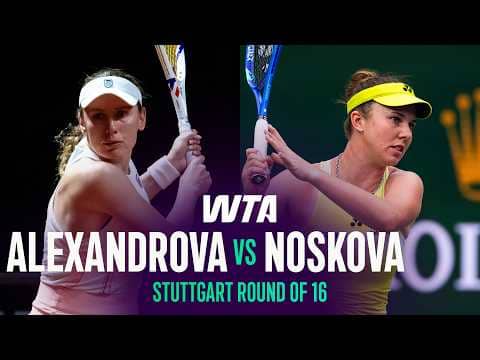 Ekaterina Alexandrova vs. Linda Noskova | 2026 Stuttgart Round of 16 | WTA Match Highlights