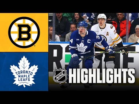 NHL Highlights | Bruins vs. Maple Leafs | November 08, 2025