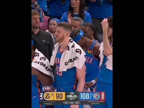 OKC TAKES GAME 1 VS. LAKERS IN WCSF 🚨