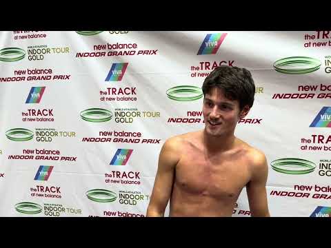 Cam Myers wins the New Balance Indoor Grand Prix 3000m in an Aussie record  7:27.57
