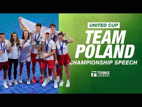 Iga Swiatek and Team Poland's Championship Speech | United Cup 2026