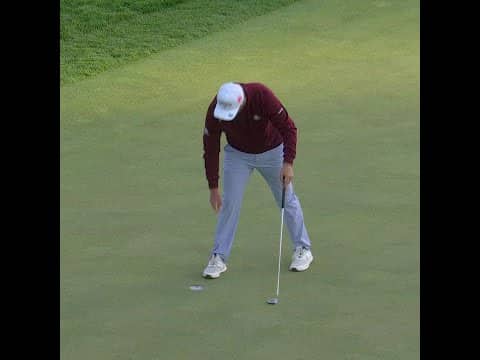 What a trio 👏  Rahm, Spieth and McIlroy walk off after Round 2