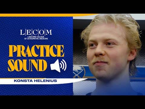 "Good Group Of Guys" | Konsta Helenius After Being Called Up To The NHL | Buffalo Sabres