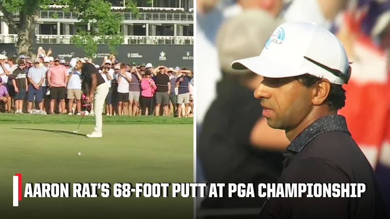 AARON RAI'S 68-FOOT PUTT IS THE SHOT OF THE PGA CHAMPIONSHIP! ⛳️ | Golf on ESPN
