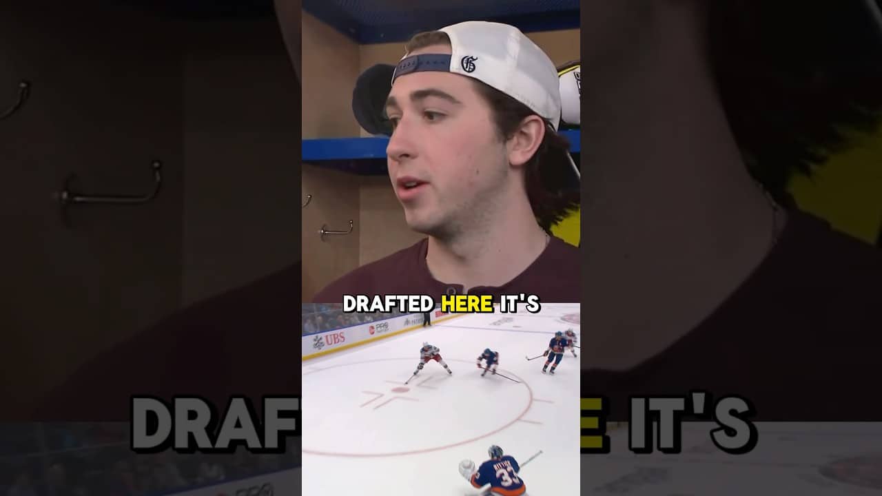 Drew Fortescue on his friendship with Gabe Perreault #nyr #nyrangers #newyorkrangers #shorts
