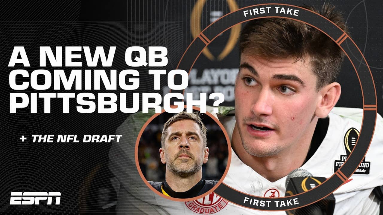 Stephen A. says the STEELERS NEED a QB because they’re ‘dependent on a GERIATRIC!’ 😬 | First Take