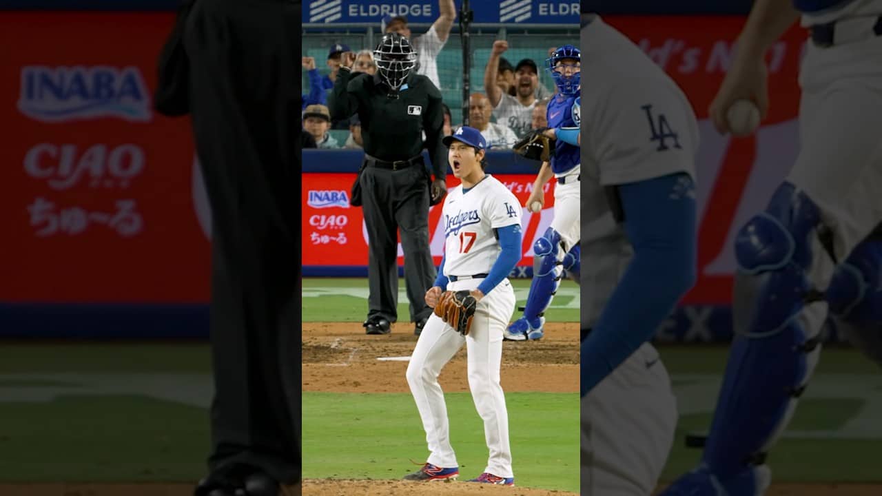 An outstanding night from Shohei lowers his ERA to 0.82. 🔥 #dodgers #sports #losangeles