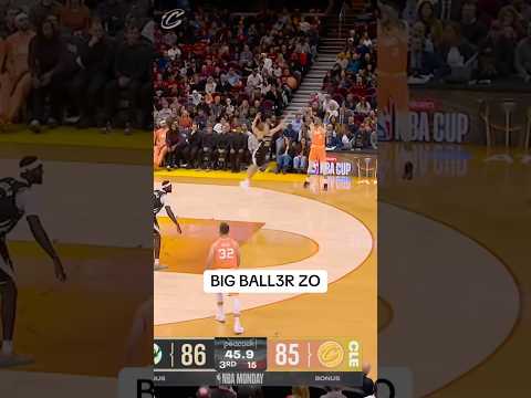 👌 THREE FROM ZO. #cavs #nba #clevelandcavaliers #lonzoball #basketball