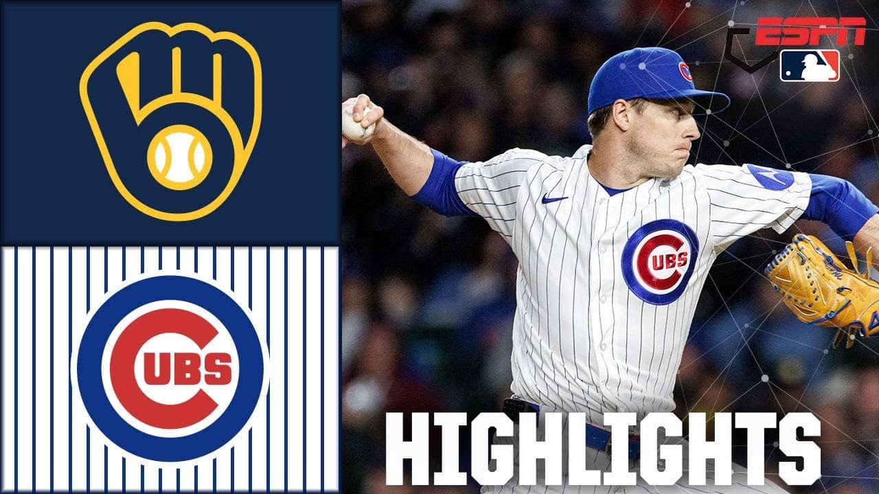 INSIDE-THE-PARK HR‼️ Milwaukee Brewers vs. Chicago Cubs | Full Game Highlights | ESPN MLB