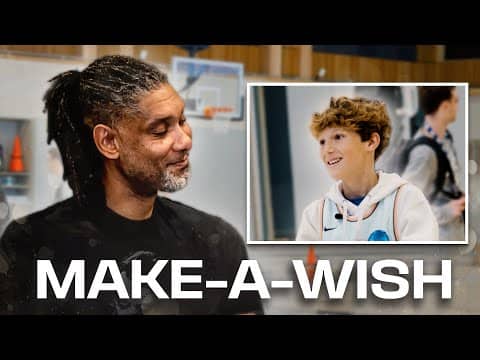 Tim Duncan & the Spurs Make a Make-A-Wish Kid’s Dream Come True