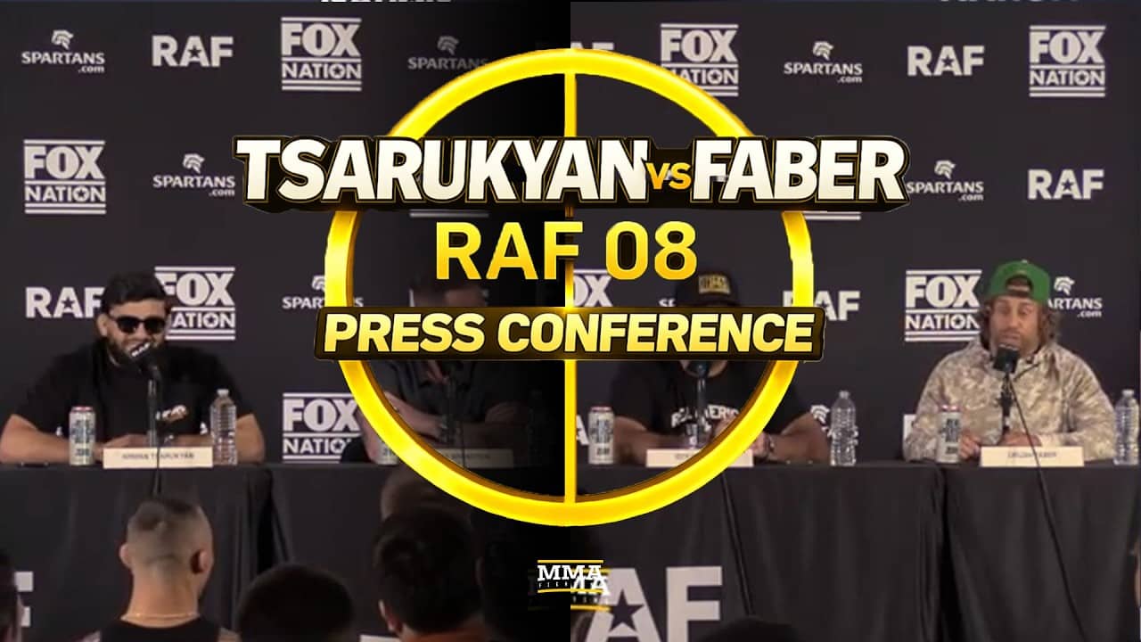 Arman Tsarukyan, Urijah Faber Trade Barbs; Plus, Tsarukyan Flight Explanation | RAF 8 Presser