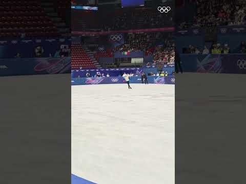 A final timing practice on Olympic ice 🧊🇮🇹 #MilanFigureSkating