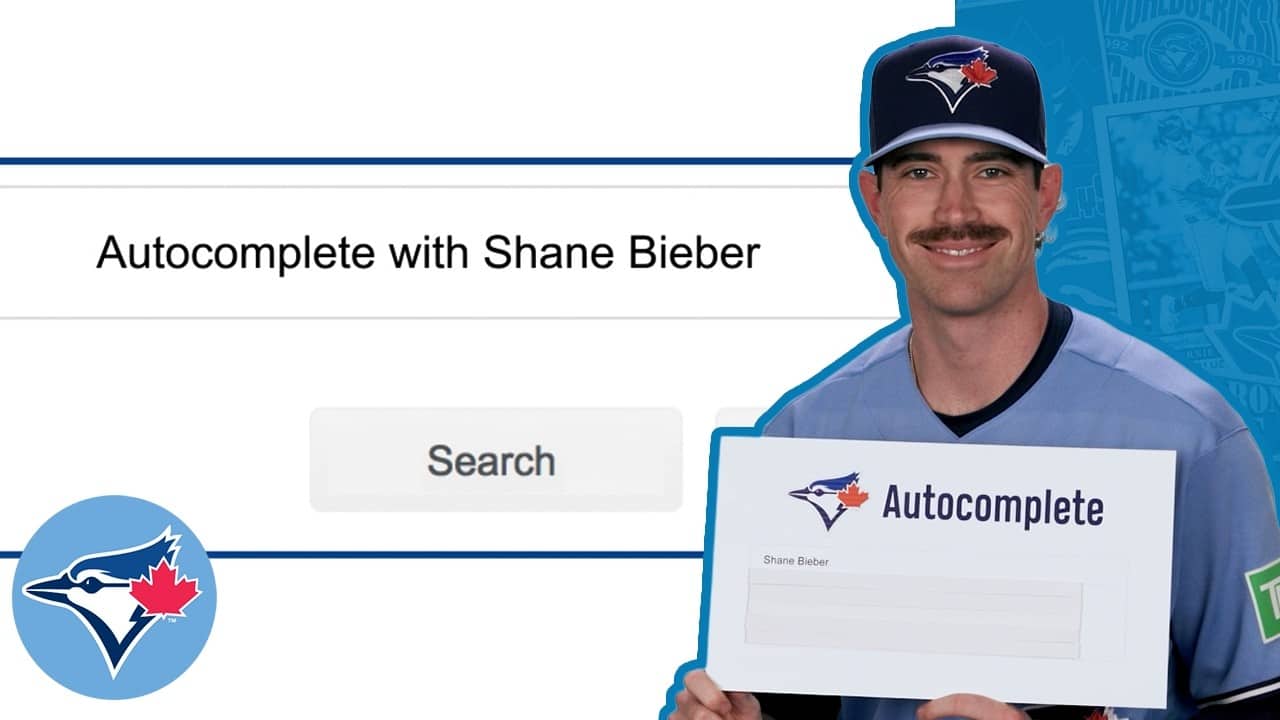 Autocomplete with Toronto Blue Jays pitcher Shane Bieber!
