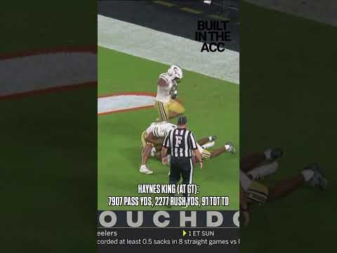 👏 Yellow Jacket great. Haynes King is #BuiltInTheACC    #nfldraft #georgiatech #collegefootball