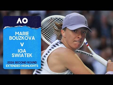 Marie Bouzkova v Iga Swiatek Extended Highlights | Australian Open 2026 Second Round