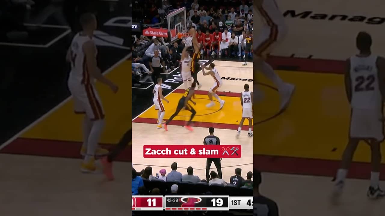 Risacher active early! #hawks #nba #zaccharierisacher #dunk