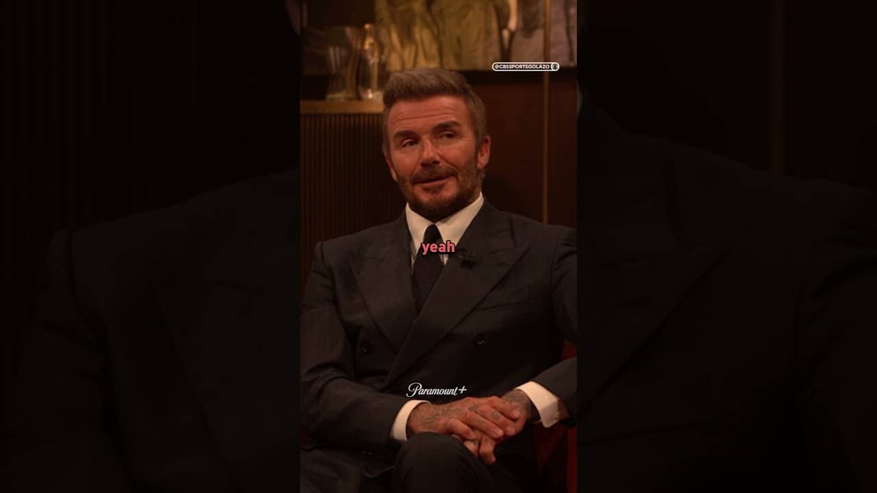 David Beckham reminisces on England vs. Greece at Old Trafford 💭 #BeckhamAndFriends #UCL