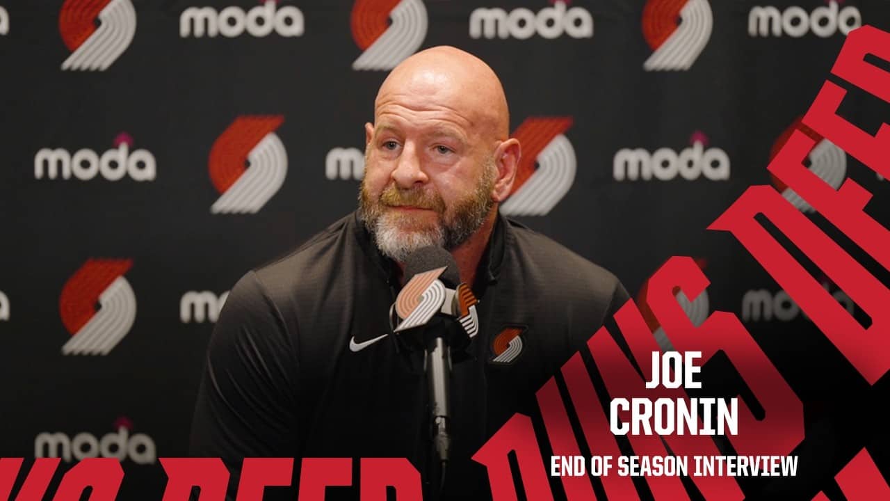 Joe Cronin | 2025-26 End of Season Interview | Portland Trail Blazers | April 30, 2026