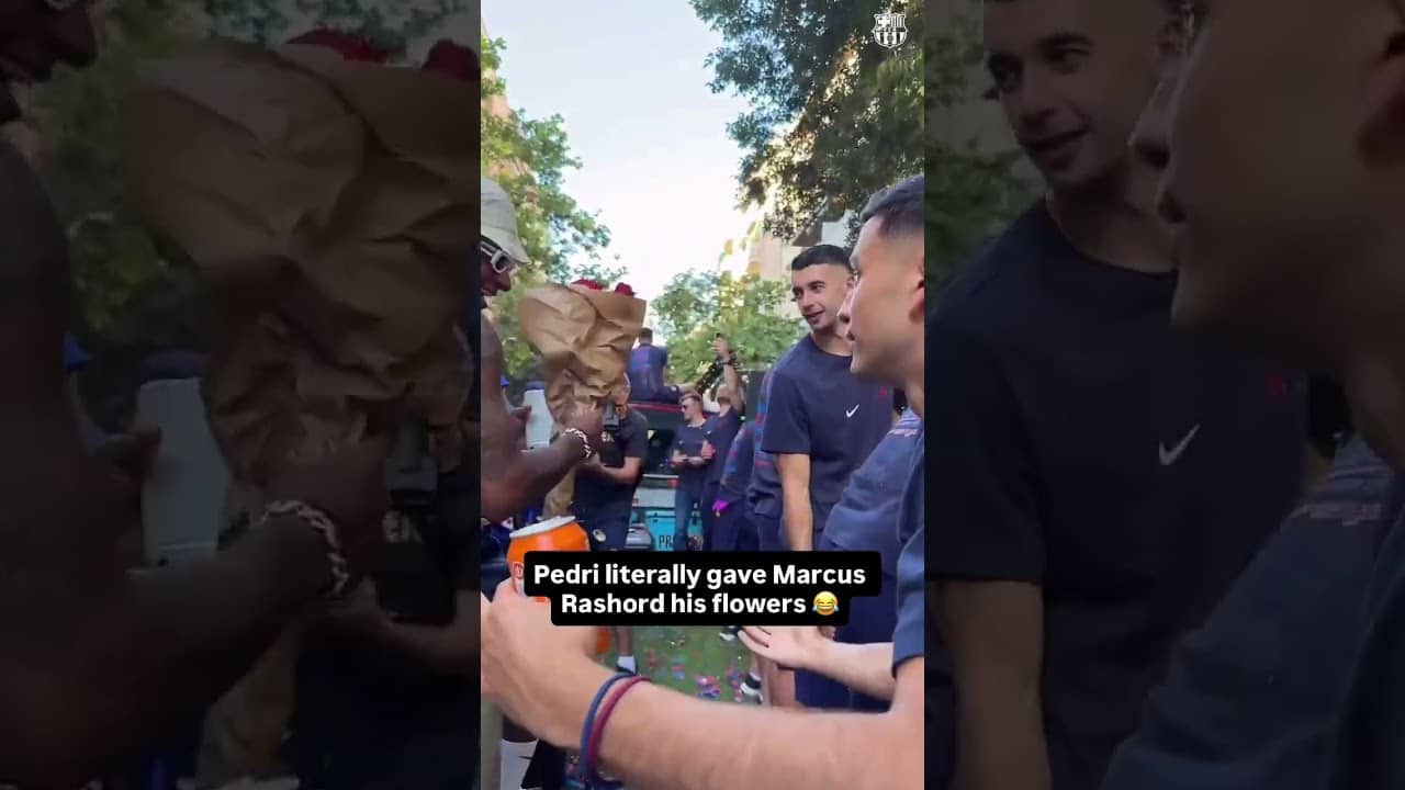 He took it literally 💐 (via @fcbarcelona/IG)